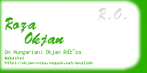 roza okjan business card